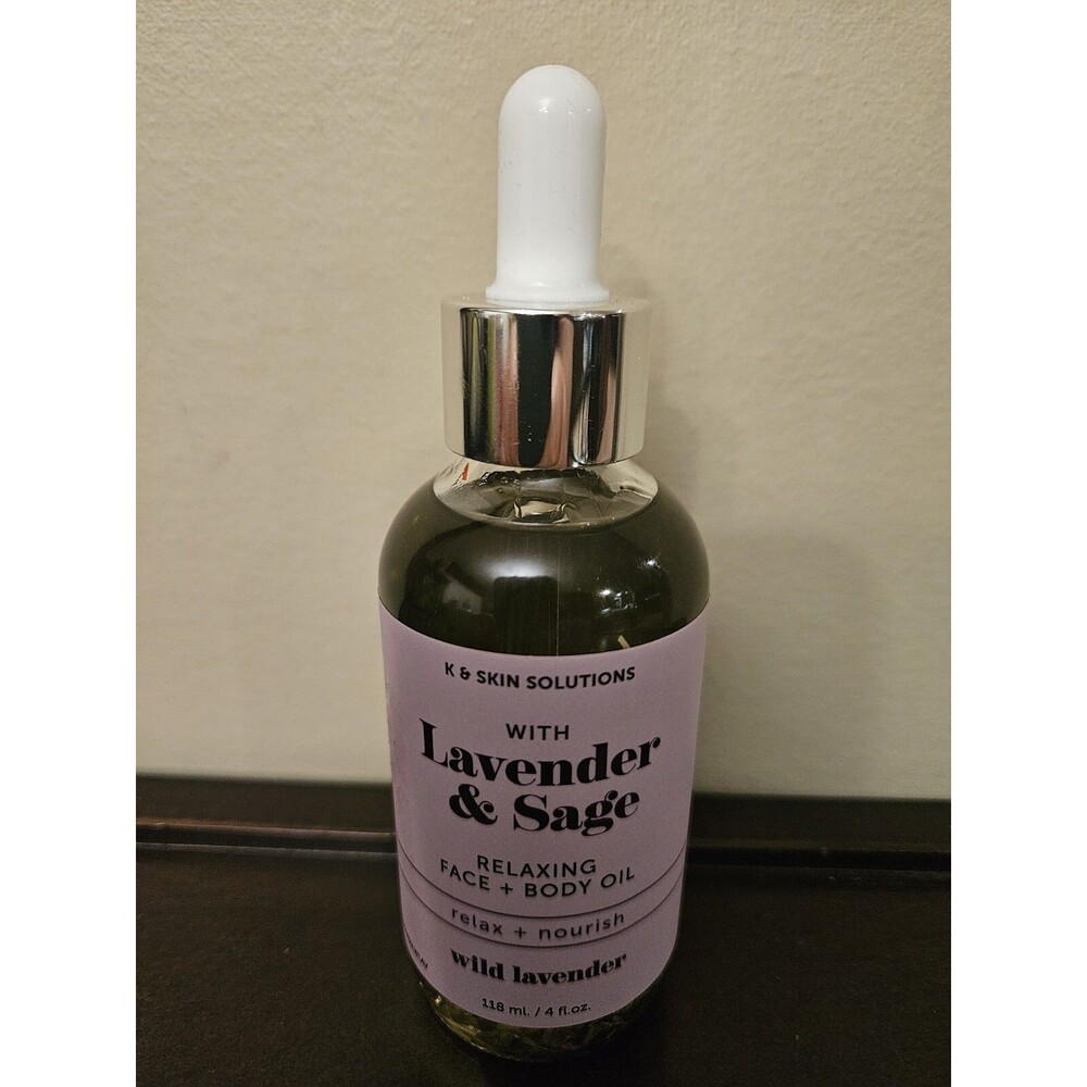 K & Skin Solutions With Lavender & Sage Relaxing Face & Body Oil Relax-noursish